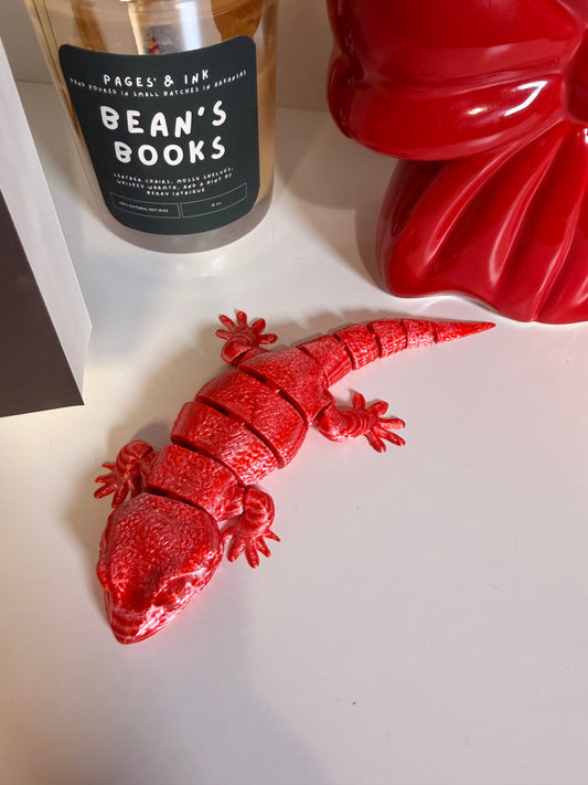 Crimson Lizard 3D Print