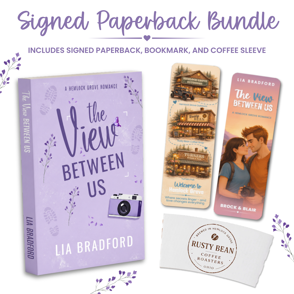 PREORDER - THE VIEW BETWEEN US - PAPERBACK - SIGNED