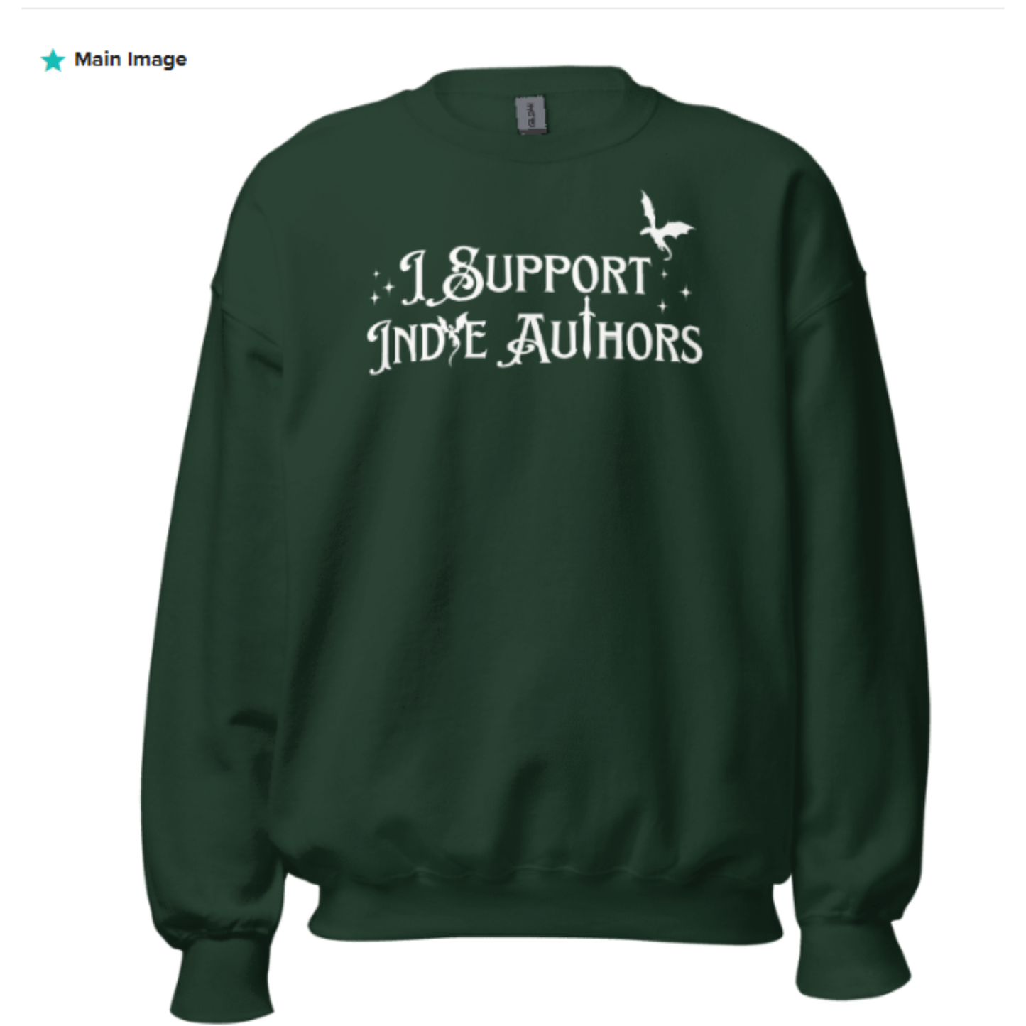 Pre-Order "I Support Indie Authors Sweatshirt" - Fantasy Edition WhiteLettering