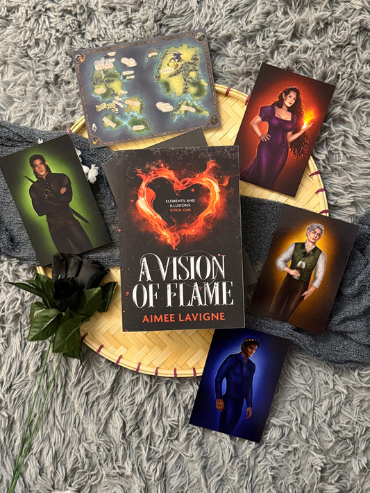 Signed WITH Character Art - A Vision of Flame - Romantasy