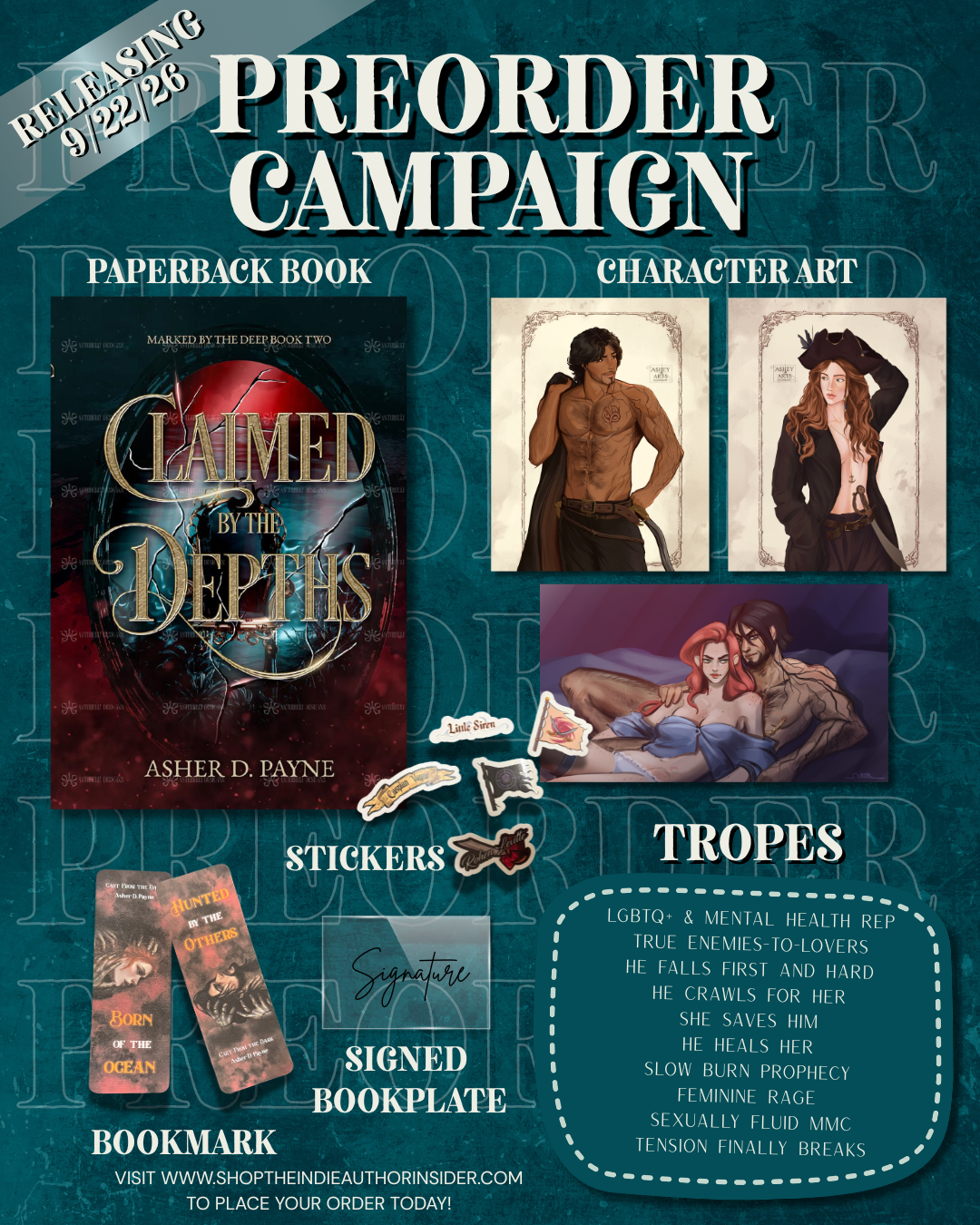 Claimed by the Depths - Signed with goodies
