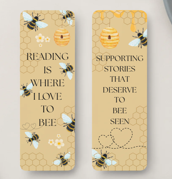 Reading is Where I Love to Bee Bookmark