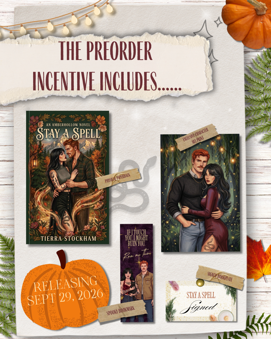 Pre-Order, Stay A Spell - Signed Paperback With Goodies